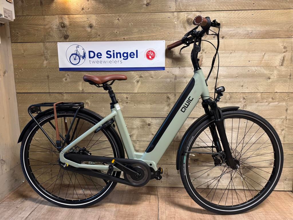 Qwic Inter Plus dames middenmotor accu in frame!, Fietsen en Brommers, Elektrische fietsen, Ophalen, Qwic, Nieuw, 51 tot 55 cm