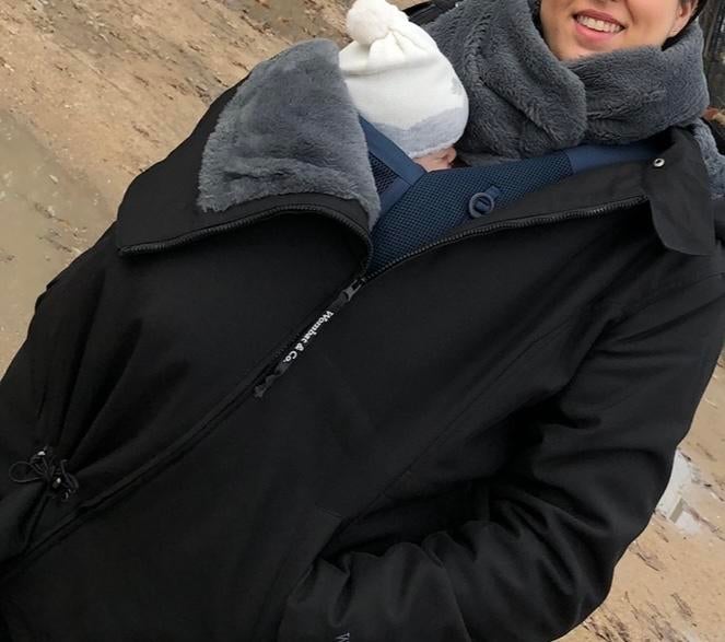 Wombat & Co Draagjas - Perfect voor mama's & papa’s!, Ophalen, Zo goed als nieuw, Maat 46/48 (XL) of groter, Zwart