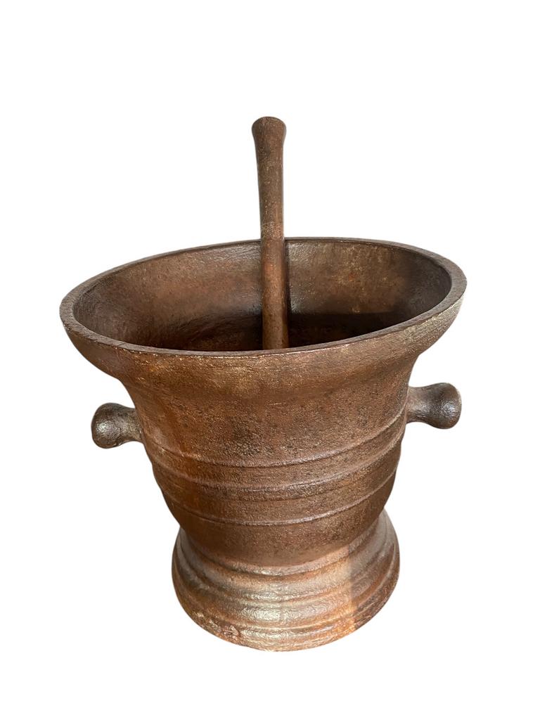 Grote vijzel., Antiek en Kunst, Antiek | Koper en Brons, Ophalen of Verzenden