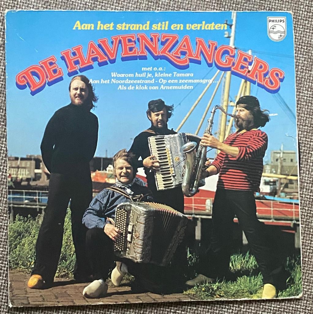 LP De Havenzangers Aan het strand stil en verlaten 1977, Ophalen, Zo goed als nieuw, 12 inch, Pop