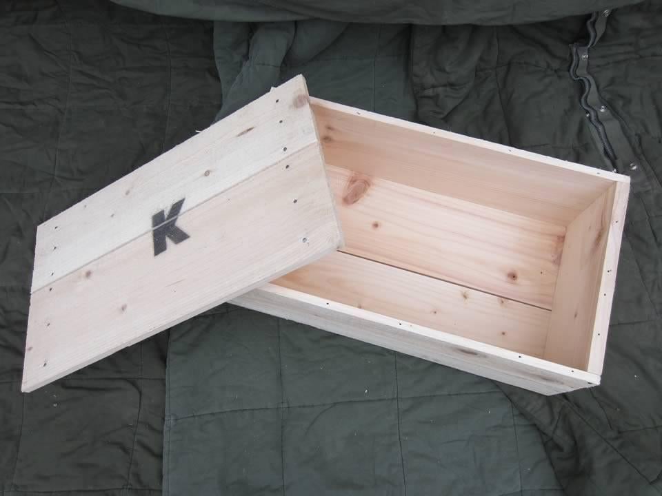 Rantsoen kist K U.S.Army, Verzamelen, Militaria | Algemeen, Ophalen of Verzenden, Landmacht, Amerika, Kist of Geocache