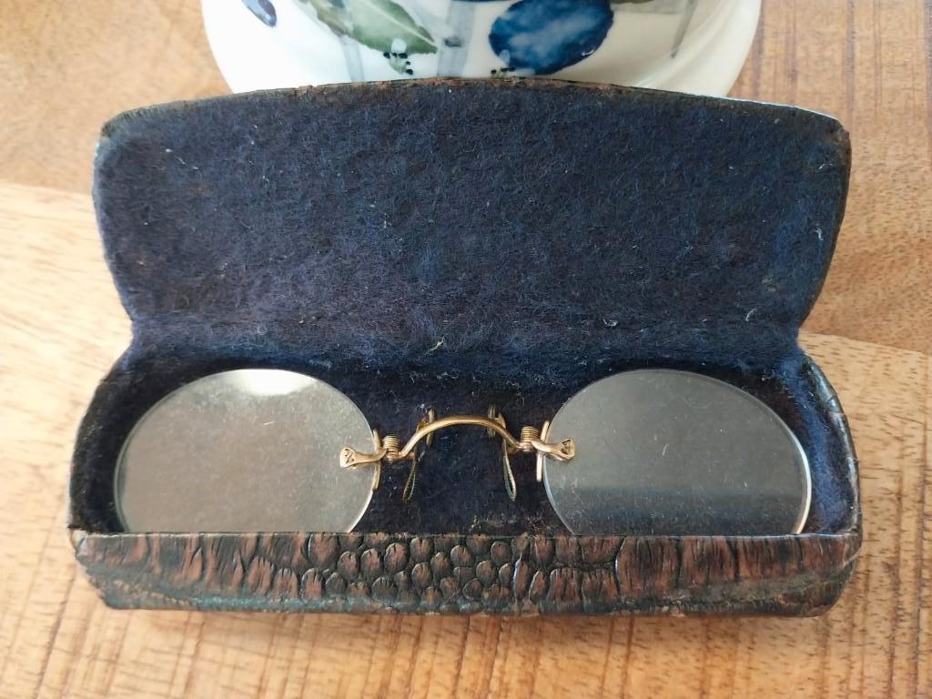 Pince-nez of knijpbril, Ophalen of Verzenden, Goud, Overige typen