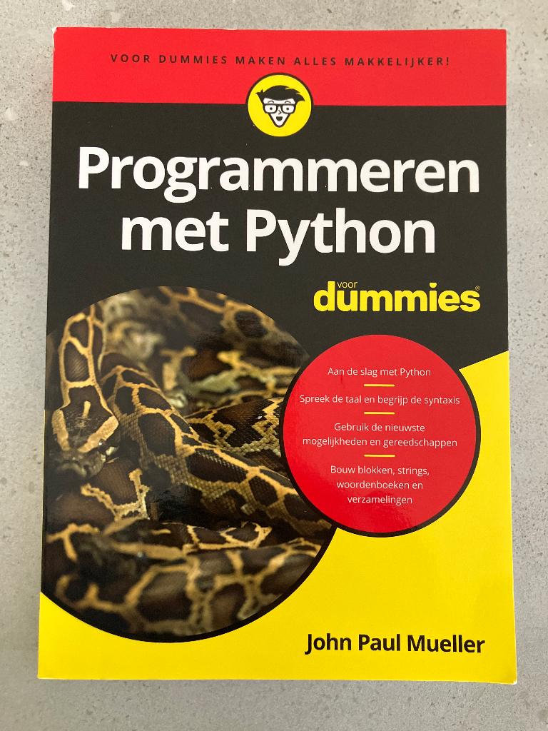 Programmeren met Python, Ophalen of Verzenden, Beta, Zo goed als nieuw, Niet van toepassing