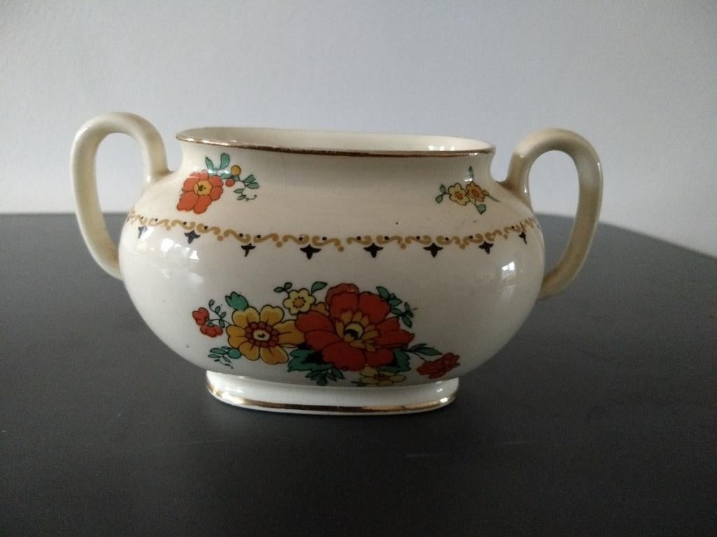 William Wood en Co Woods schaal en pot met deksel, Ophalen of Verzenden