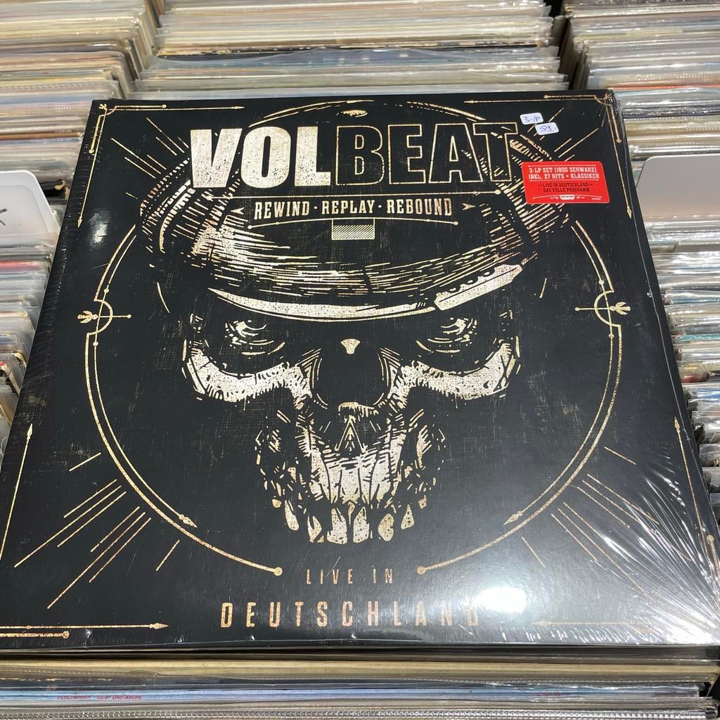 Volbeat 3-lp Rewind, Replay, Rebound - Live in Deutschland, Cd's en Dvd's, Vinyl | Hardrock en Metal, Ophalen of Verzenden, Nieuw in verpakking