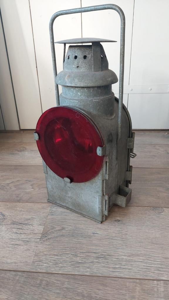 Oude Osmeka seinlantaarn Duitse spoorwegen, Ophalen of Verzenden, Gebruikt, Trein, Overige typen