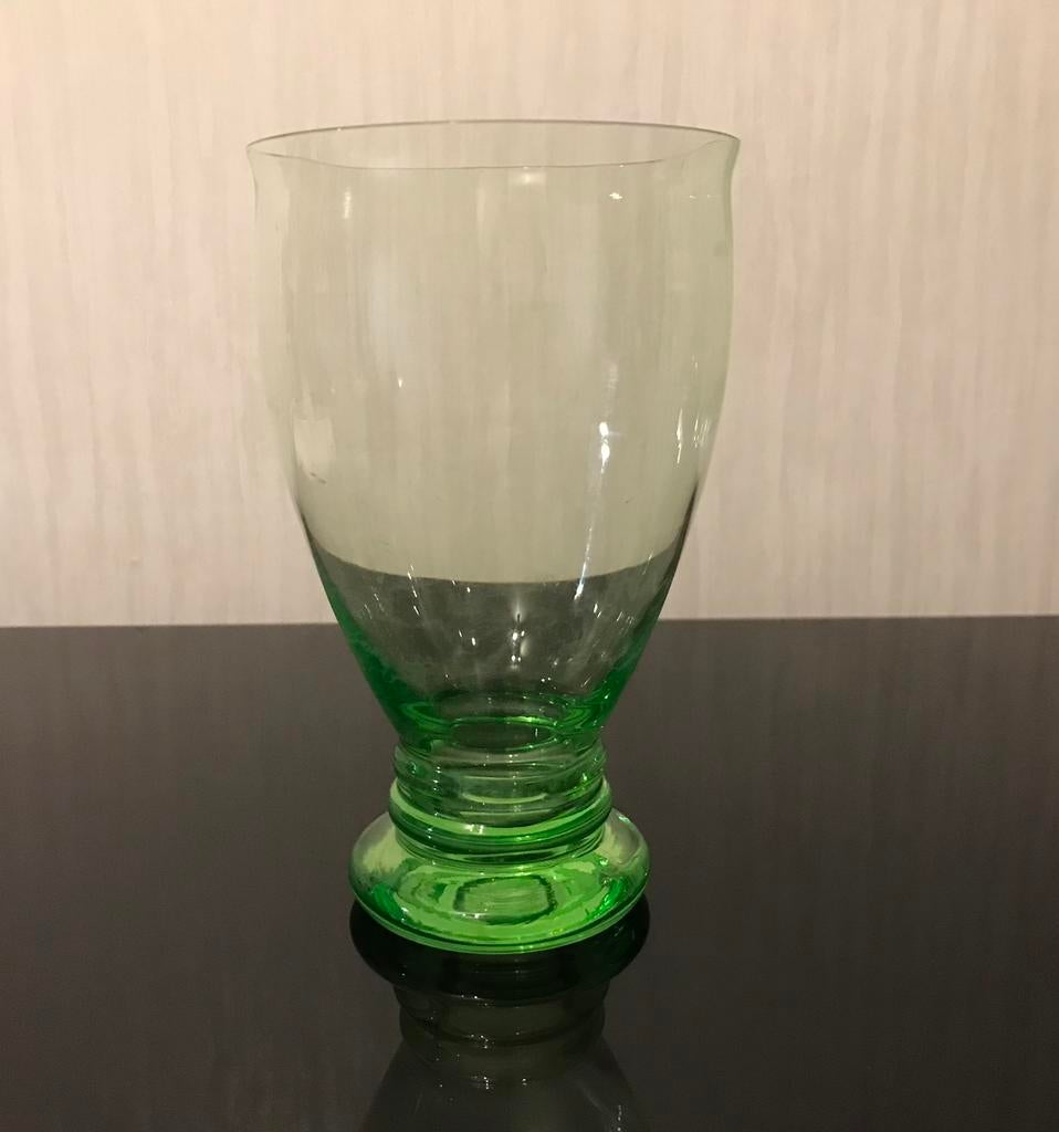 Copier uraniumglas annagroen Leerdam, Antiek en Kunst, Antiek | Glas en Kristal, Ophalen of Verzenden