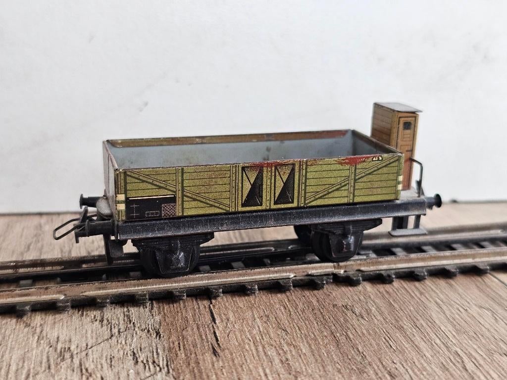 Modeltrein Ho, trix -express blikken kolenwagen, Hobby en Vrije tijd, Gebruikt, Gelijkstroom, Trix, Wagon