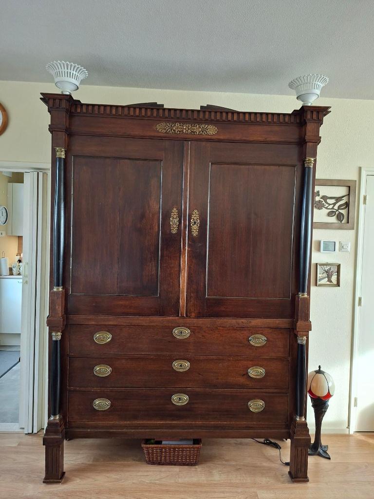 Kabinetkast Gronings Empire, Antiek en Kunst, Antiek | Meubels | Kasten, Ophalen