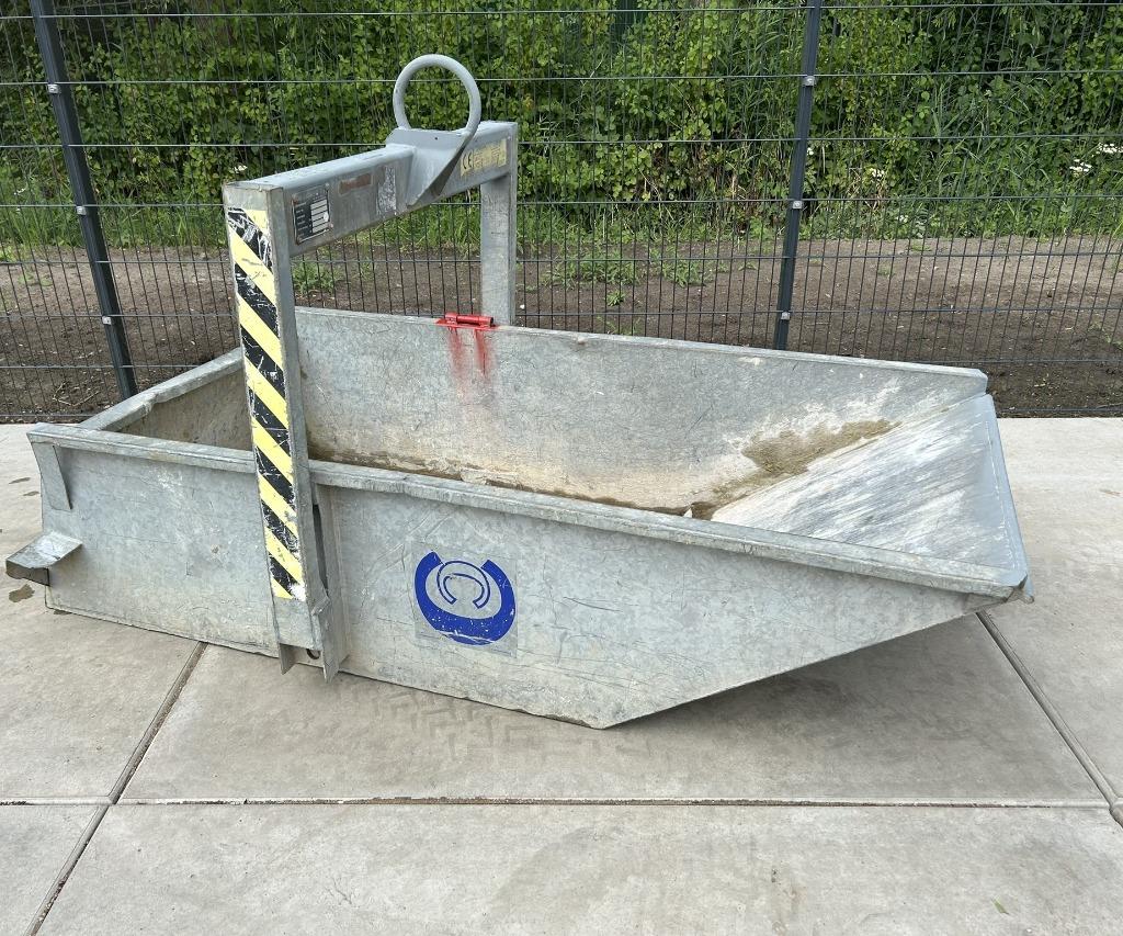 Kraancontainer/kraan container/cranecontainer 1000L 2000KG, Ophalen, Gebruikt