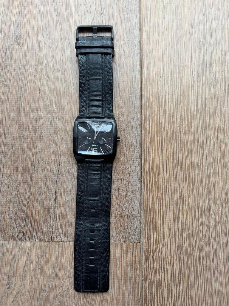MExx Herenhorloge - Zwart - Leer, Verzenden