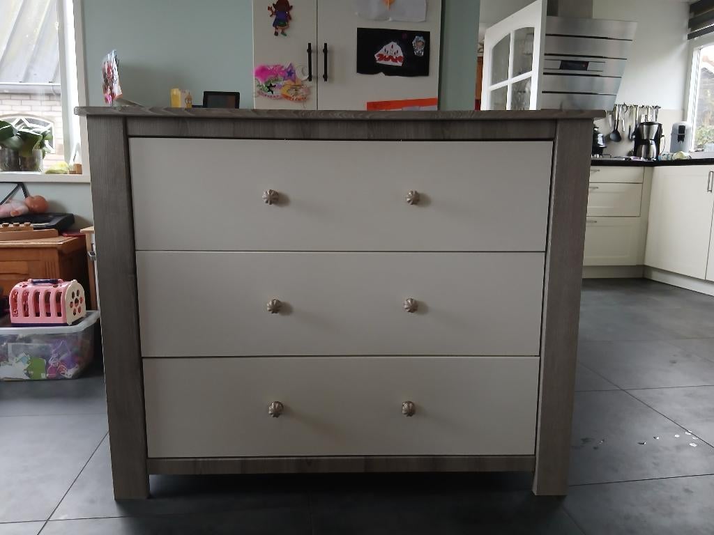 3 laden kast, Huis en Inrichting, Kasten | Ladekasten, Ophalen, 50 tot 100 cm, Zo goed als nieuw, 3 of 4 laden