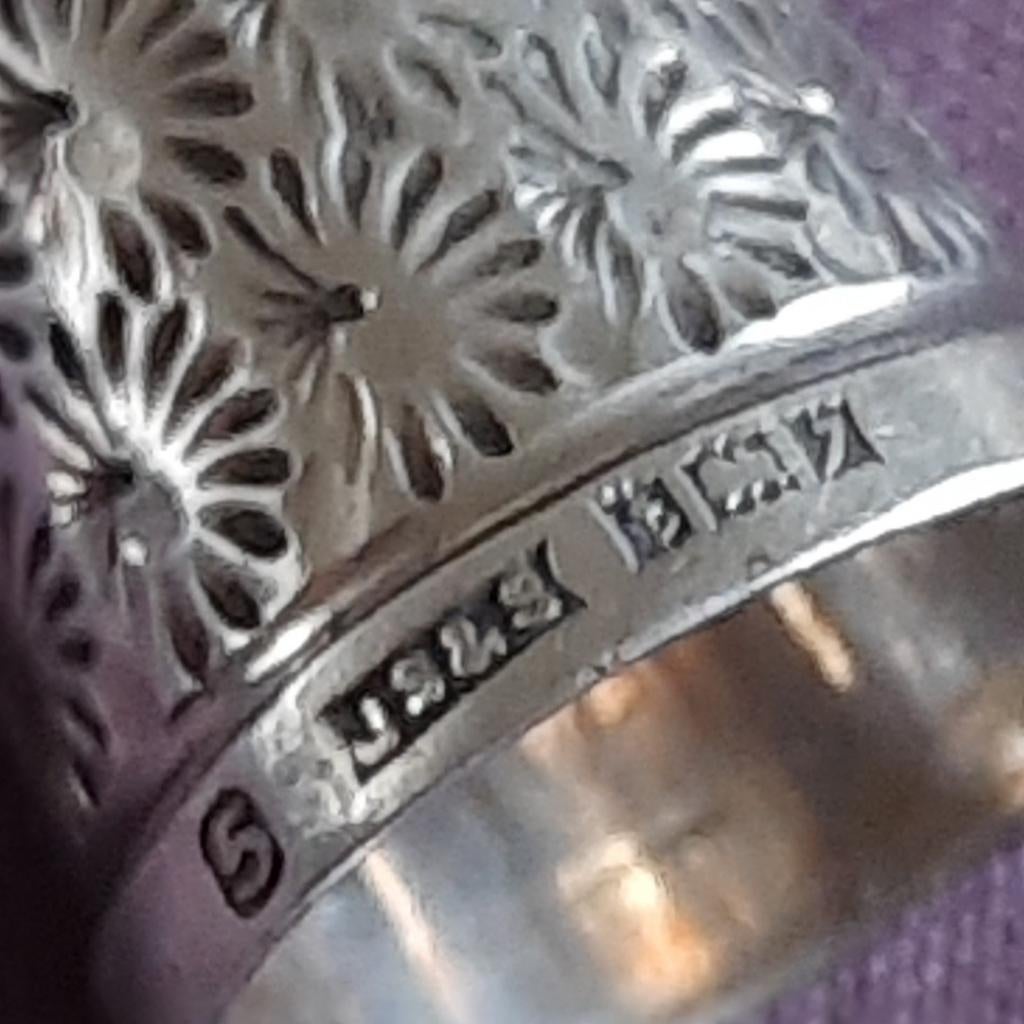 Antieke Vingerhoed Engels Zilver Birmingham, Antiek en Kunst, Antiek | Goud en Zilver, Verzenden, Zilver