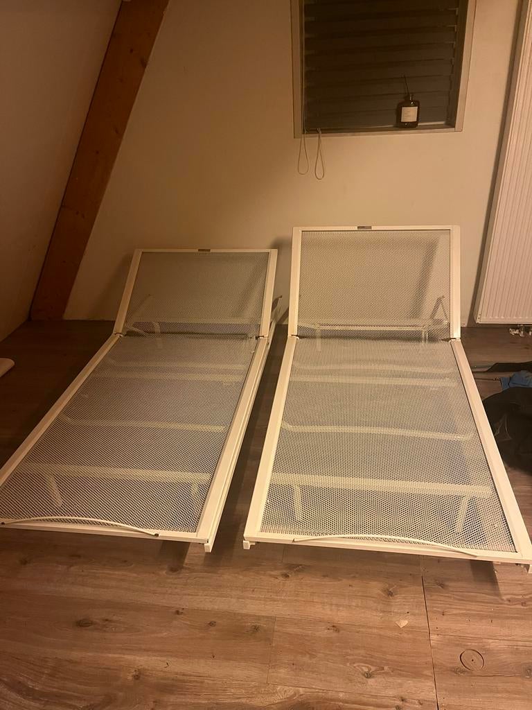 2 losse bedden Kuperus en bekbed, Ophalen, 90 cm, Eenpersoons, Wit