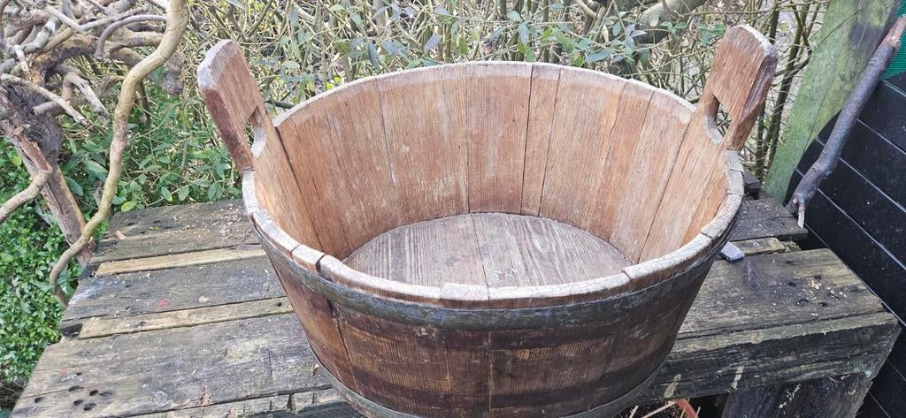 Houten tobbe ., Ophalen of Verzenden, Gebruikt, Hout, Minder dan 30 cm