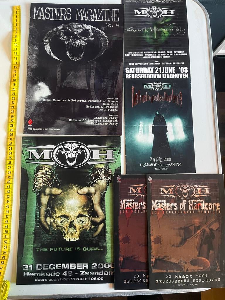 Masters of Hardcore Flyers -, Ophalen of Verzenden, Foto of Kaart