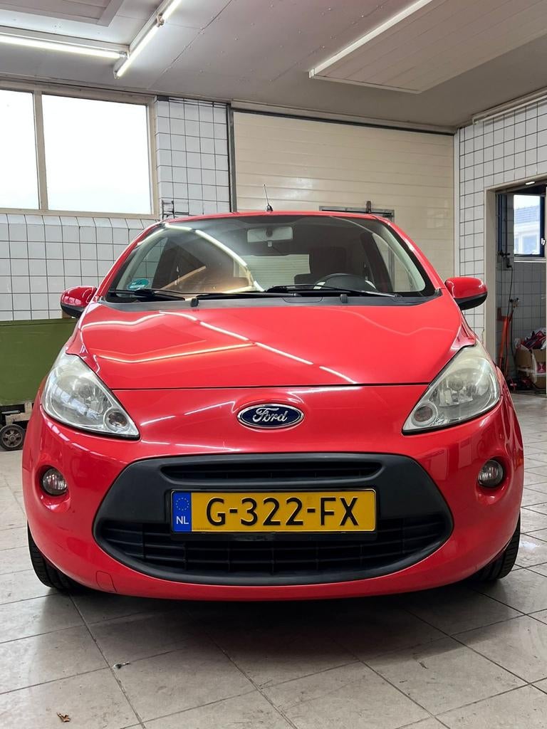 Ford Ka 1.2 51KW 2009 Rood, Auto's, Voorwielaandrijving, 1242 cc, 4 cilinders, 4 stoelen