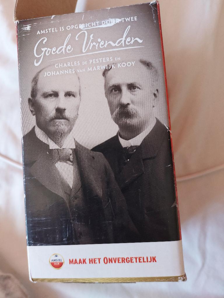 Amstel oprichtersvaasjes goede vrienden, Verzamelen, Biermerken, Ophalen of Verzenden, Amstel