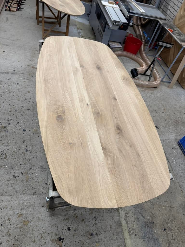 Deens ovale tafelbladen, diverse afmetingen, Ophalen, 100 tot 150 cm, Ovaal, Nieuw