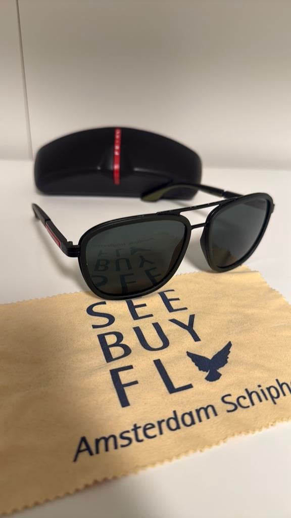 Prada Linea Rossa SPS50X donkergroen, Sieraden, Tassen en Uiterlijk, Zonnebrillen en Brillen | Heren, Ophalen of Verzenden, Zo goed als nieuw