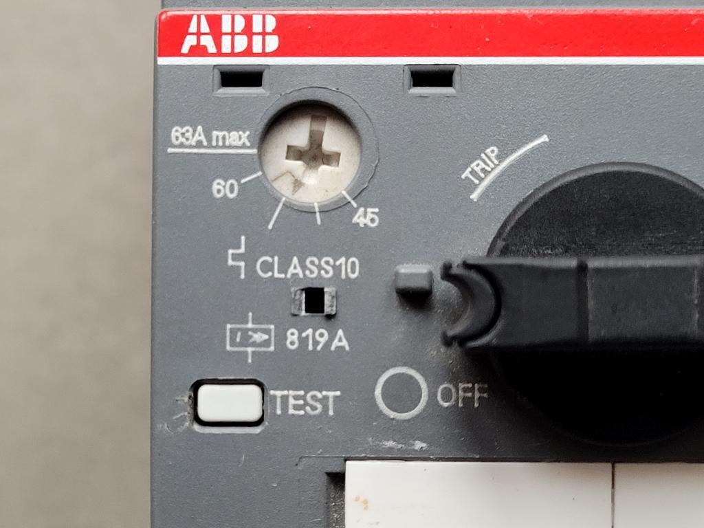 ABB motorbeveiligingsschakelaar MBS MS495, Ophalen of Verzenden, Zo goed als nieuw, ABB Nederland, ABB