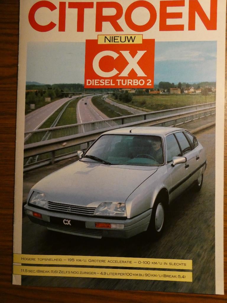 Citroen CX Diesel turbo 2 folder, Ophalen of Verzenden, Zo goed als nieuw, Citroën, Citroën