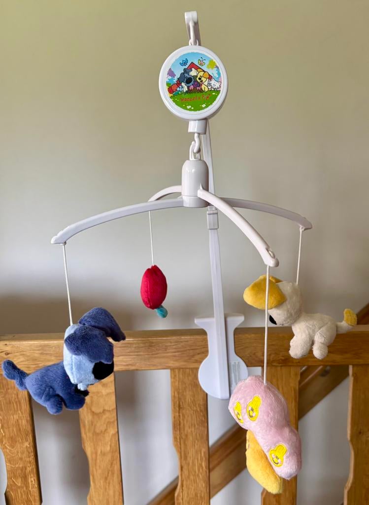 Woezel en Pip mobiel, Kinderen en Baby's, Speelgoed | Babyspeelgoed, Ophalen, Zo goed als nieuw, Mobiel