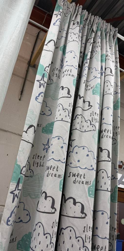 Overgordijn met voering, 200 cm of meer, 150 tot 200 cm, Ophalen of Verzenden, Zo goed als nieuw