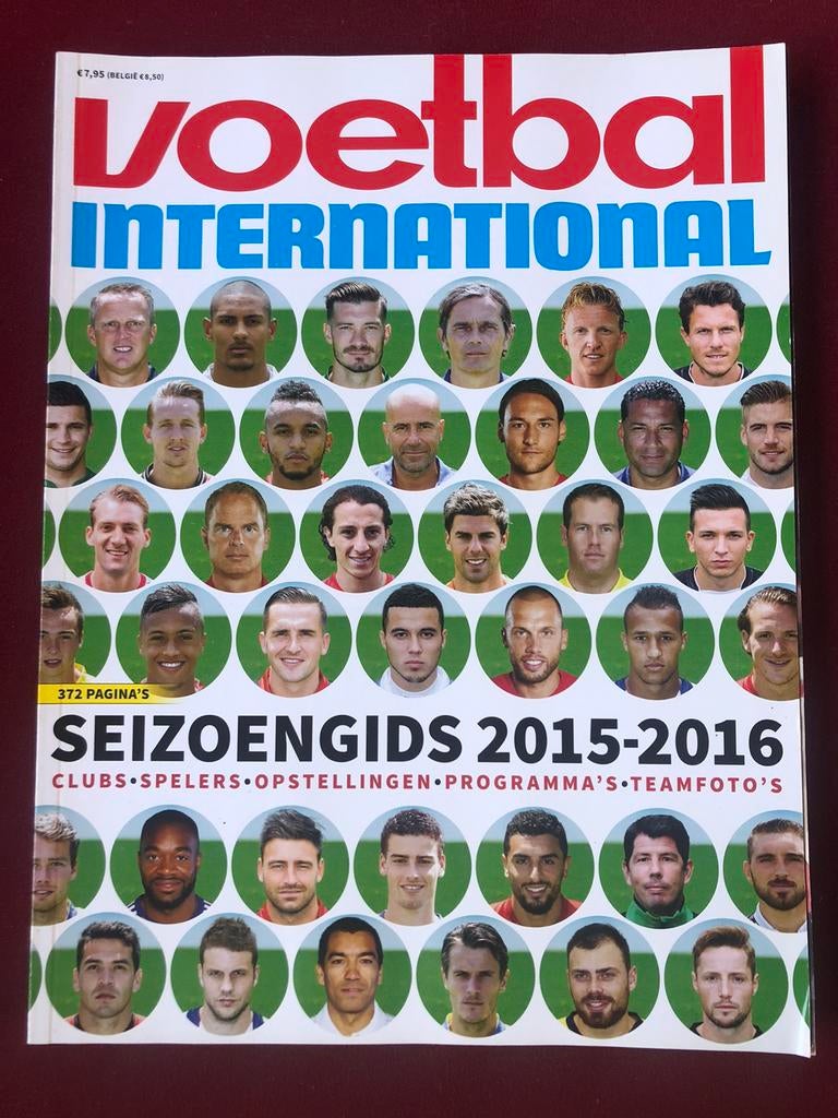 Seizoensgids 2015 - 2016 Voetbal International seizoengids, Ophalen of Verzenden, Zo goed als nieuw, Overige binnenlandse clubs