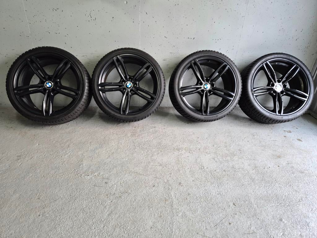 5x120 / 20inch BMW 5 SERIE WINTERSET 8mm 255 35 20 hankook, Auto-onderdelen, Ophalen, 255 mm, Banden en Velgen, Winterbanden
