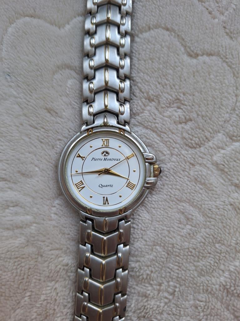 Dames Pierre Montreux horloge., Ophalen of Verzenden, Zo goed als nieuw, Staal, Overige merken