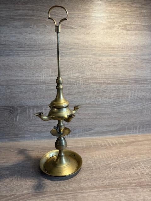 Antieke Florentijnse olielamp 19e–begin 20e eeuw (Lucerna), Ophalen of Verzenden