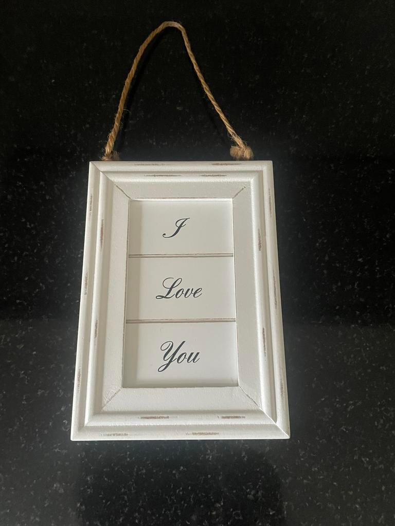 Riviera Maison hangbordje ‘I love you’, Ophalen of Verzenden, Zo goed als nieuw