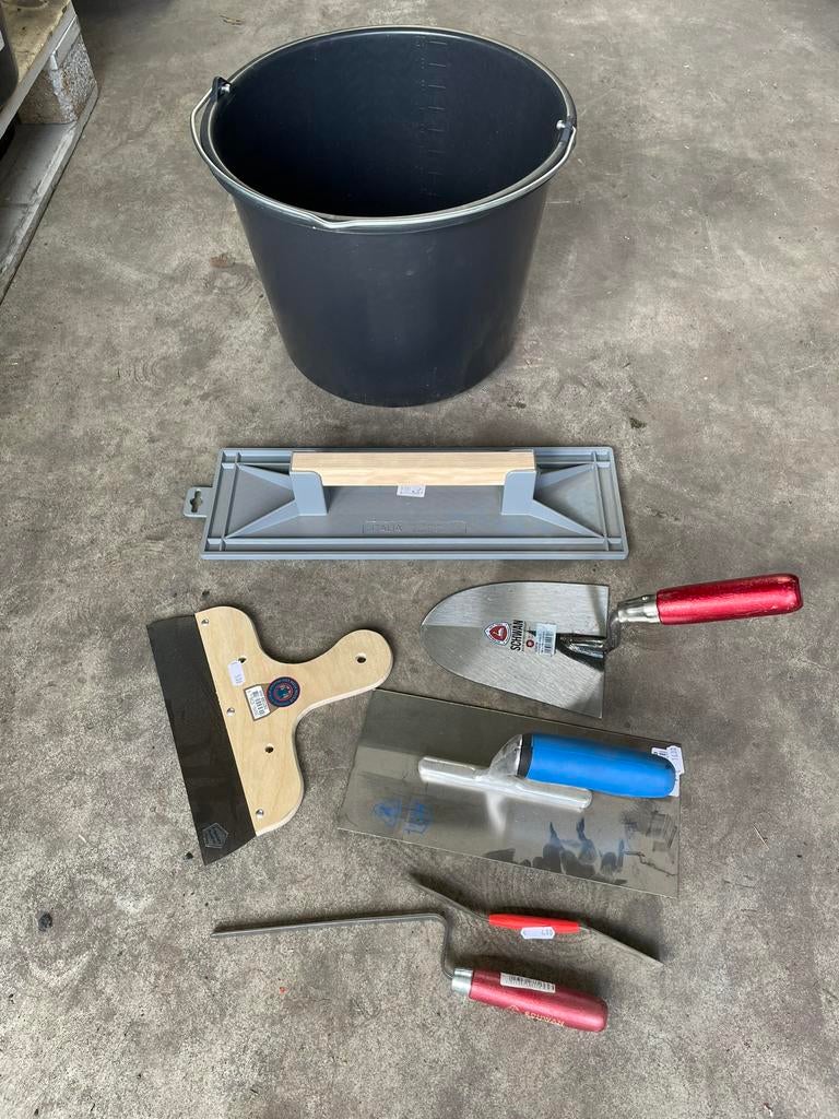 Nieuw 7 delige basisset stukadoren pleisteren voegen, Doe-het-zelf en Verbouw, Gereedschap | Handgereedschap, Ophalen of Verzenden