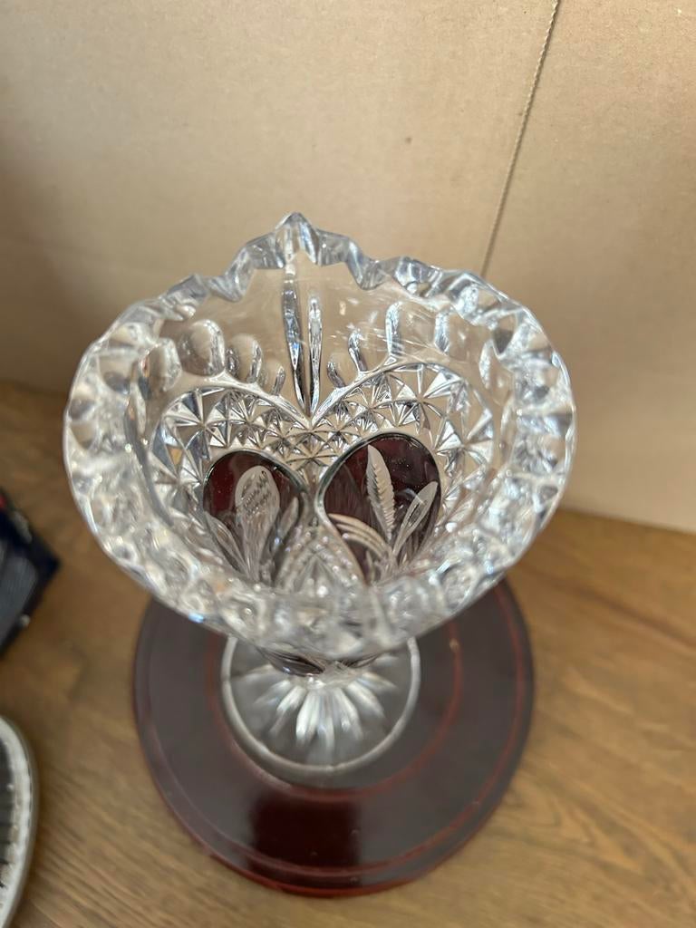 Duitse Hofbauer kristal vaasje, Antiek en Kunst, Ophalen of Verzenden