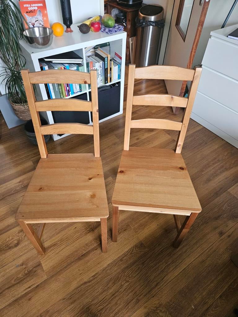 IKEA JOKKMOKK eetkamerstoelen - 2 stuks, Ophalen, Twee, Bruin, Hout
