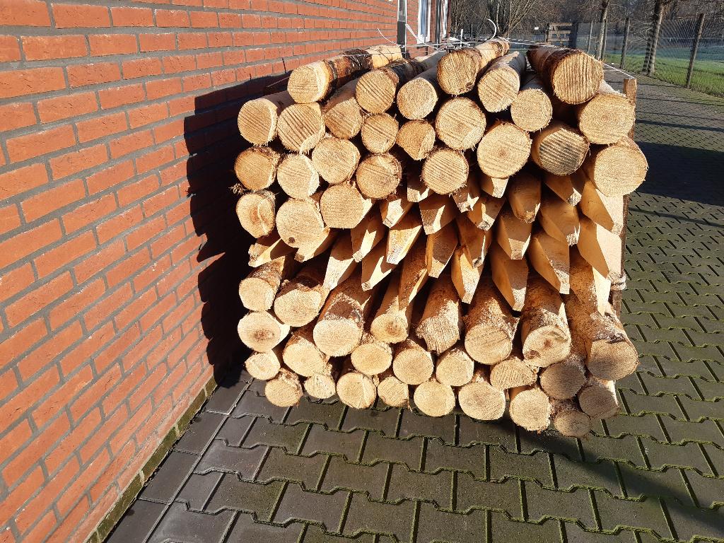 Kastanje houten, palenwand, pergola, schaduwdoek, tuin palen, Ophalen, Nieuw, 250 cm of meer, Palen