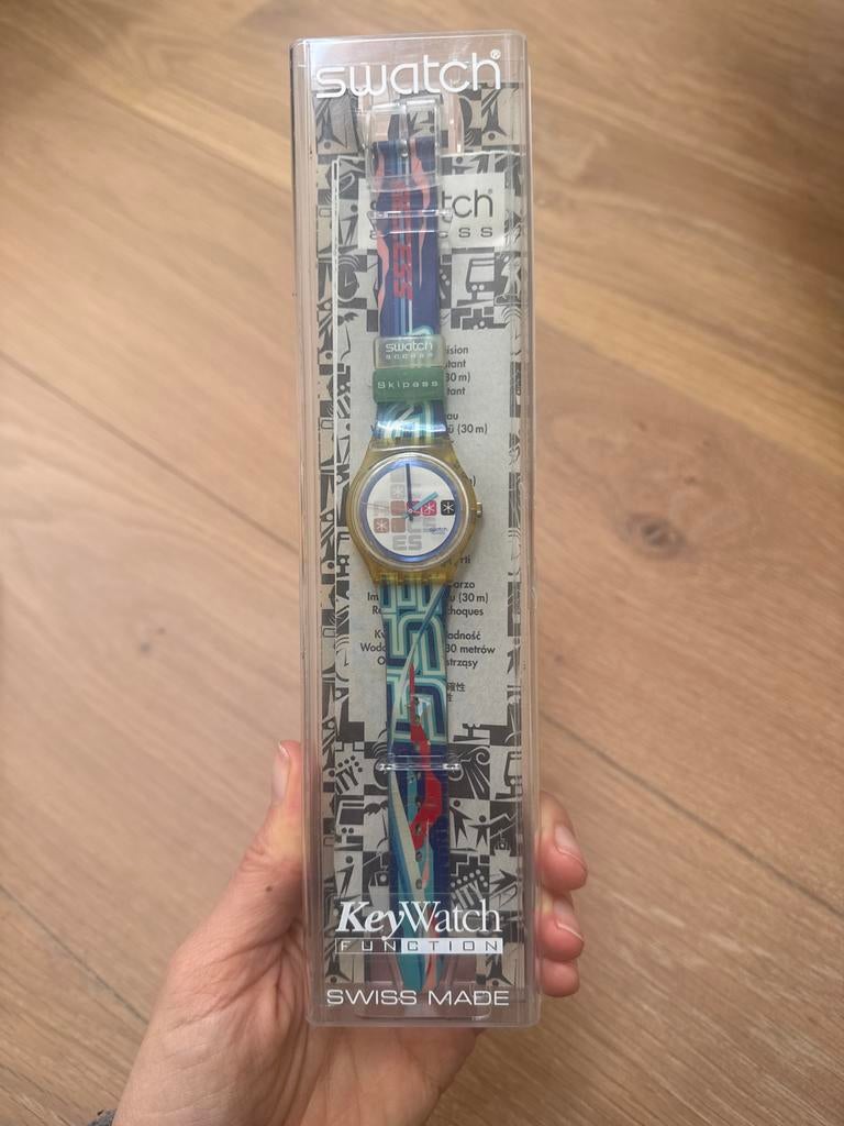 Swatch KeyWatch Skipass horloge, Ophalen of Verzenden, Polshorloge