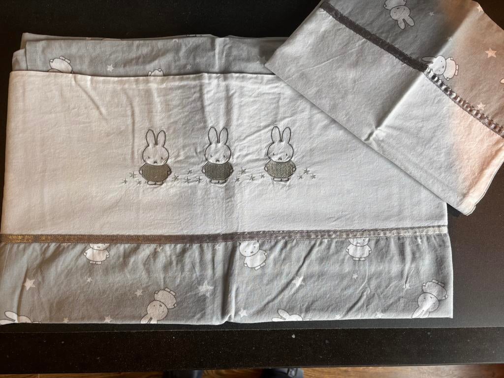 Nijntje Dekbedovertrek - ster grijs 100 x 135 cm, Overige kleuren, Jongetje of Meisje, Dekbedovertrek, Nieuw