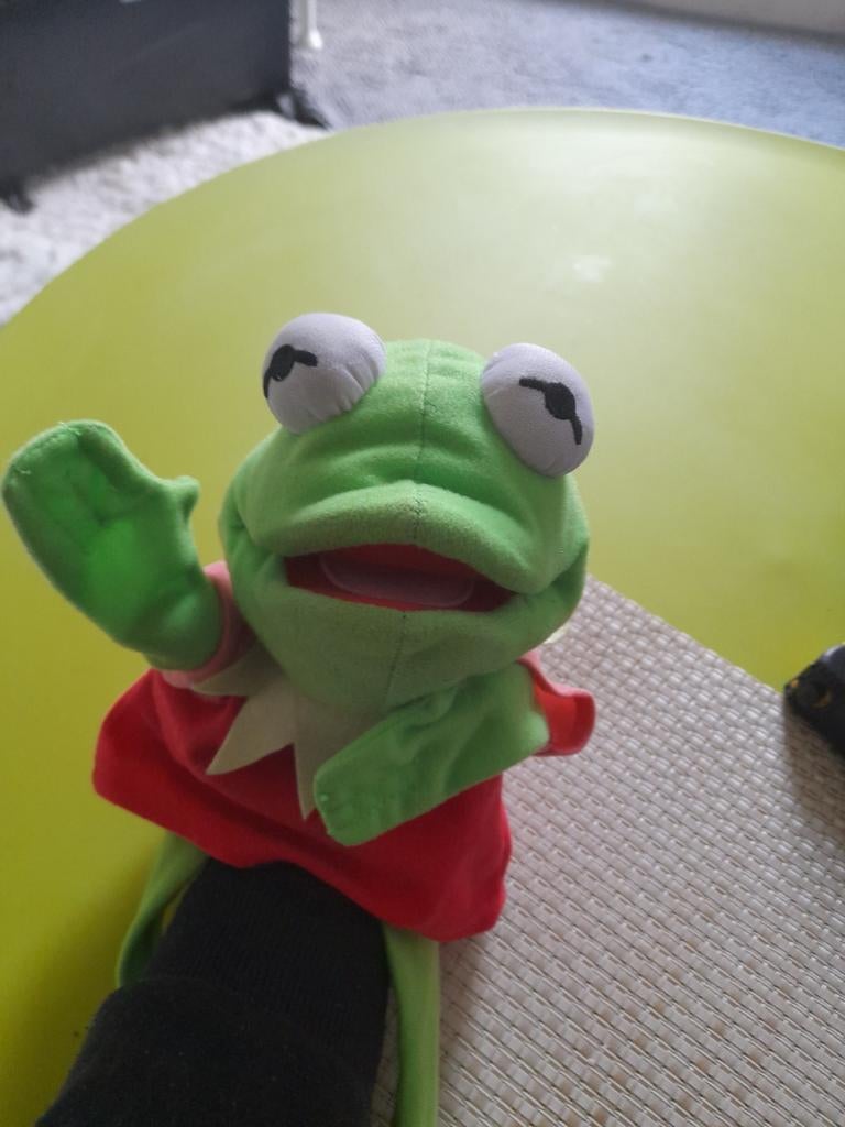 Kikker handpop - Kermit de Kikker, Ophalen of Verzenden, Zo goed als nieuw, Kikker