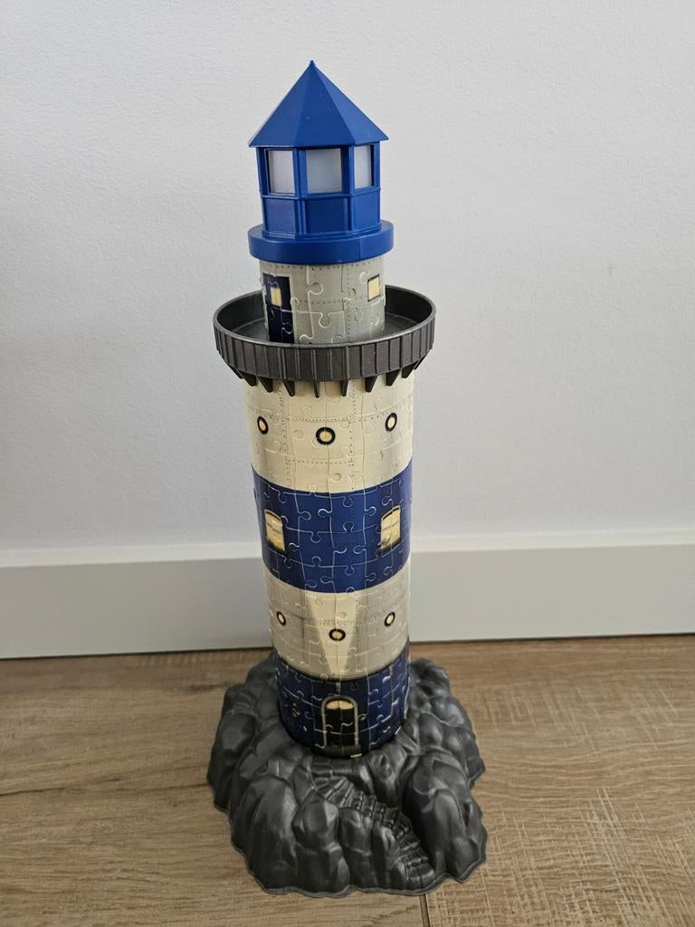 Ravensburger Vuurtoren Night Edition 3D Puzzel, Ophalen of Verzenden, Meer dan 50 stukjes, Zo goed als nieuw, 6 jaar of ouder