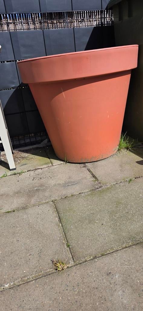 Grote bloempot, Ophalen, Rond, Kunststof, 60 cm of meer