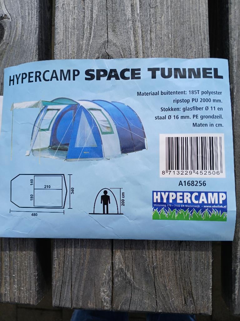 Tunnel  tent, Ophalen, Gebruikt, Tot en met 4