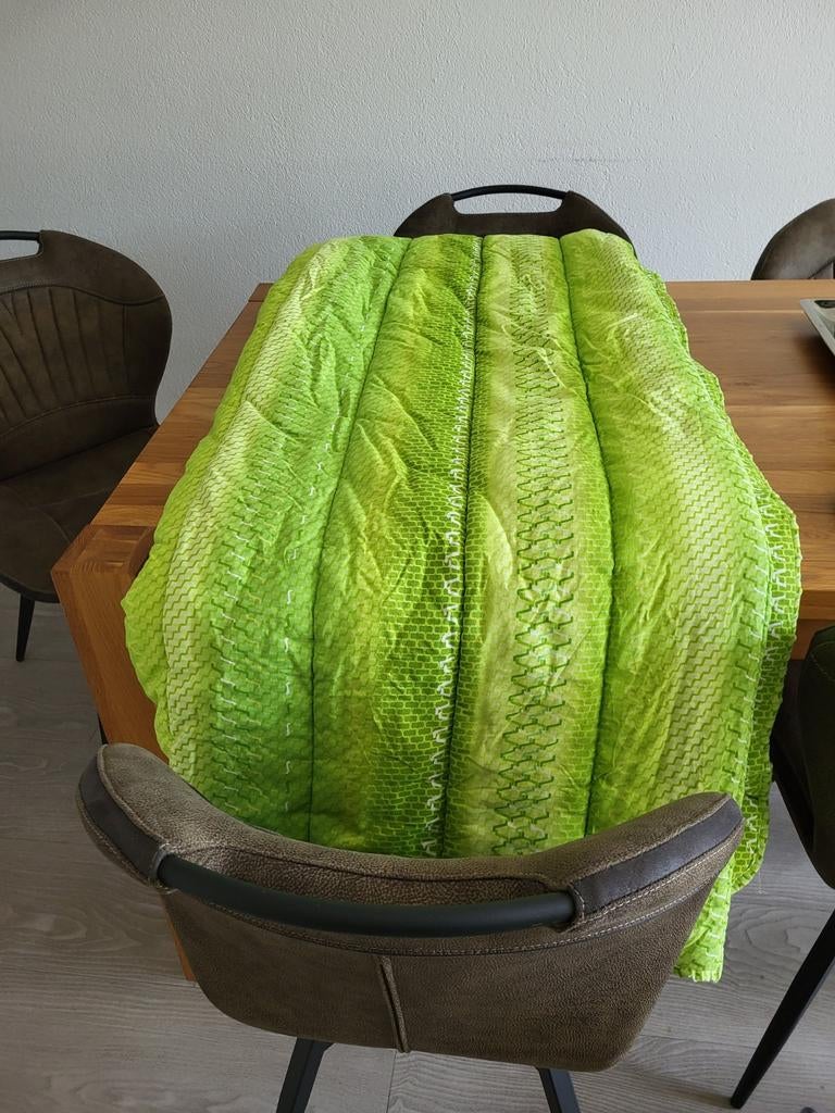 Te koop: eenpersoons wasbaar dekbed, Eenpersoons, Ophalen of Verzenden, Groen, Deken of Dekbed