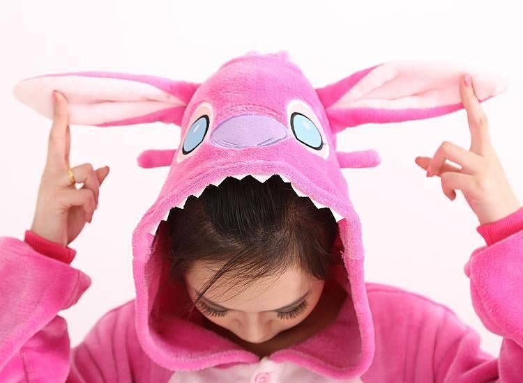 Onesie verkleden kind dames heren Stitch Angel roze NIEUW, Ophalen of Verzenden, Nieuw, 110 t/m 116, Jongen of Meisje