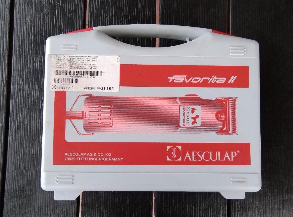 Aesculap Favorita II GT 104 tondeuse 2 scheerkoppen, Gebruikt, Aesculap, Ophalen of Verzenden, XXXXXX
