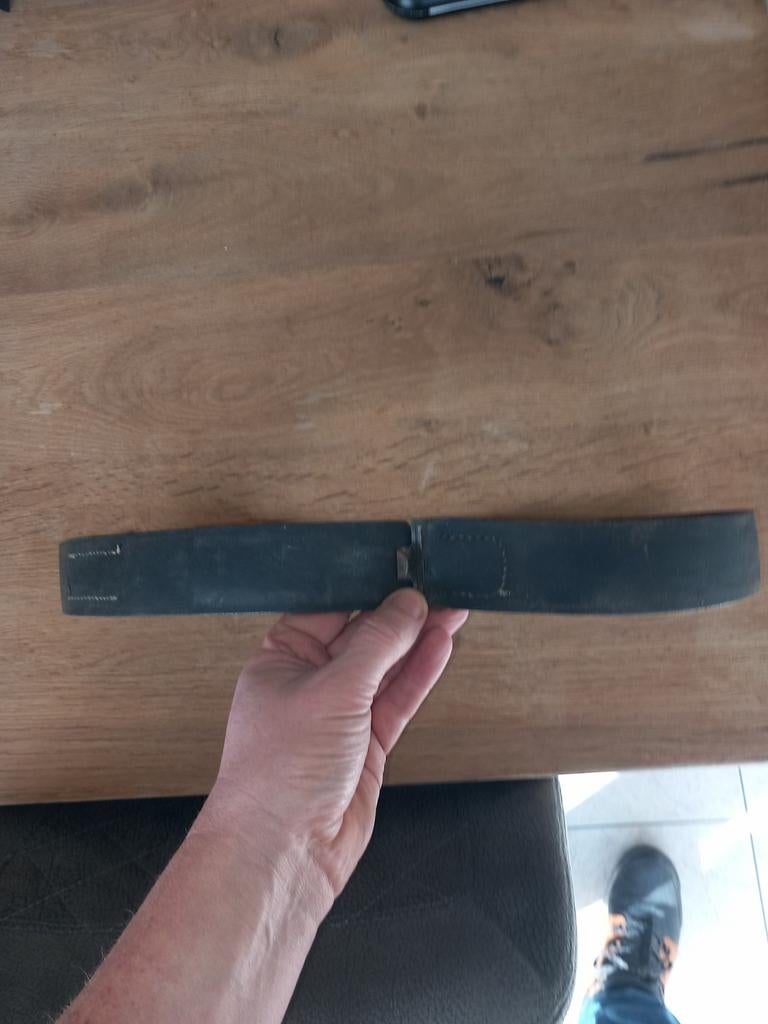 Duitse lederen Riem WO2 1941, origineel, Ophalen of Verzenden, Landmacht, Duitsland