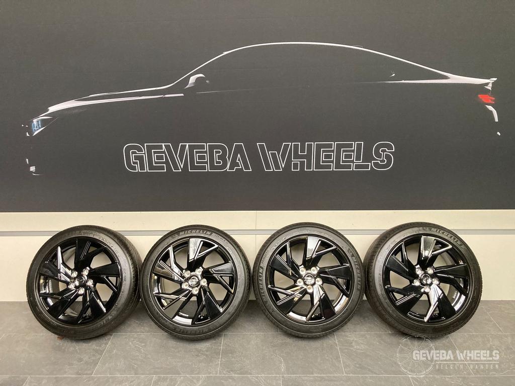 17” originele Opel Astra L velgen + banden DEMO 5x108 984328, Gebruikt, -, -, Banden en Velgen