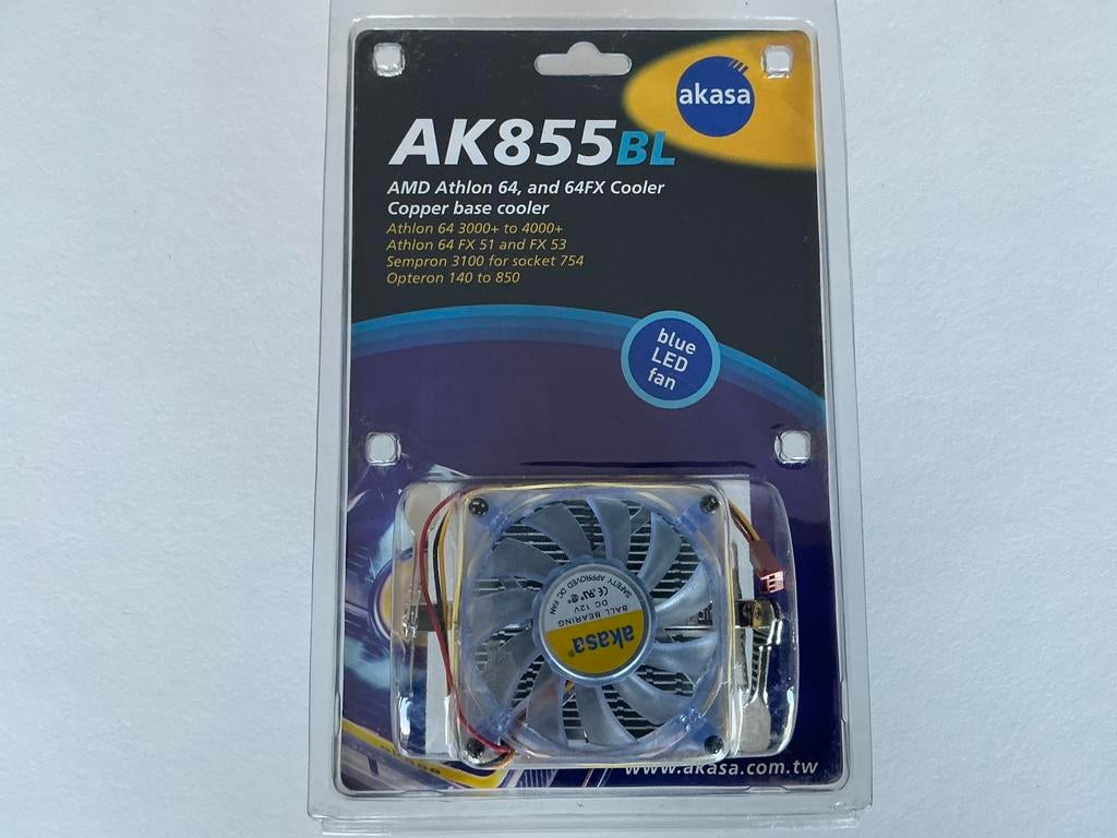 Akasa AK855BL AMD CPU cooler  Athlon NOS copper base, Ophalen of Verzenden, Akasa, NA, NA