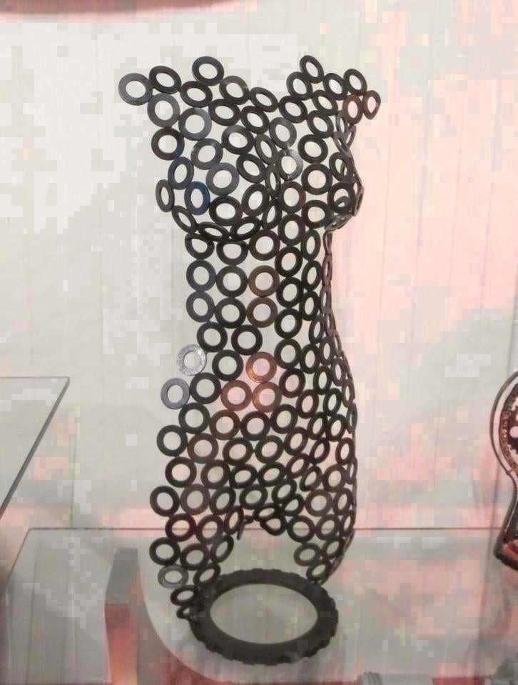 Metal art, torso gitaar upcycling Industriële kunst, Ophalen of Verzenden